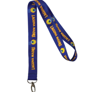 Laguna Madre Blue Lanyard with logos